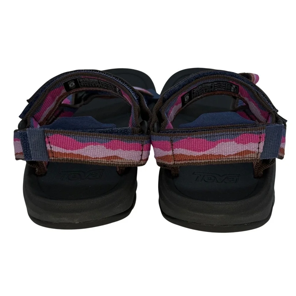 Teva Hurricane XLT2 Kids Sport Sandals Pink Multi Geometric Strappy Size 11